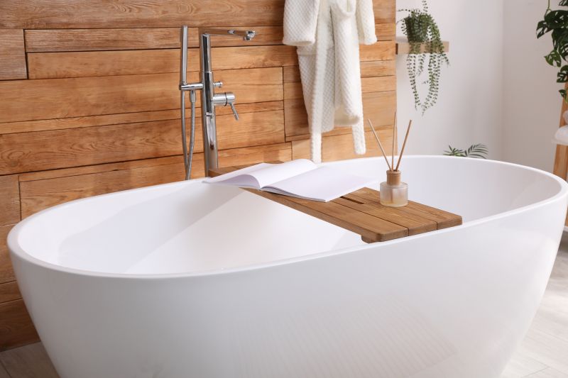 Elegant Bathtub with Fixtures